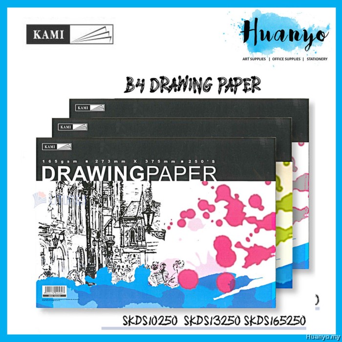 KAMI B4 Drawing Paper (165gsm/250 Sheets) SKDS-165250