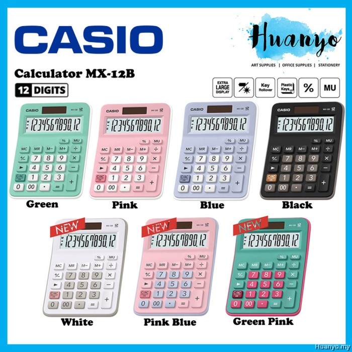 Casio Calculator MX-12B Extra Large Display (12 Digit Display - Main Image