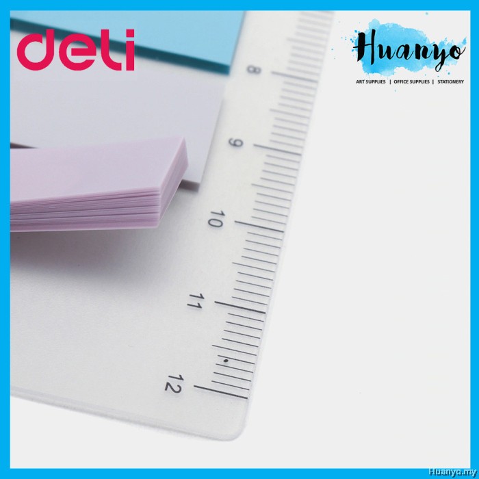 Deli 7 Colour Transparent Sticky Notes Memo Pad (280 Sheets) Self ...