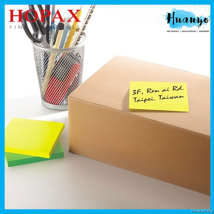 [HUANYO] Hopax Stick'n 3x3 Inch Extra Sticky Notes 90 Sheets - Strong ...