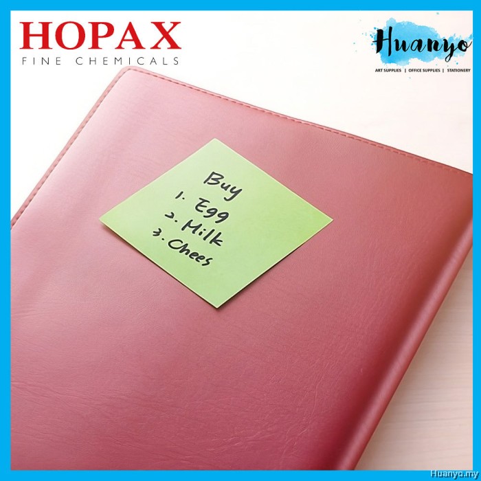 [HUANYO] Hopax Stick'n 3x3 Inch Extra Sticky Notes 90 Sheets - Strong ...