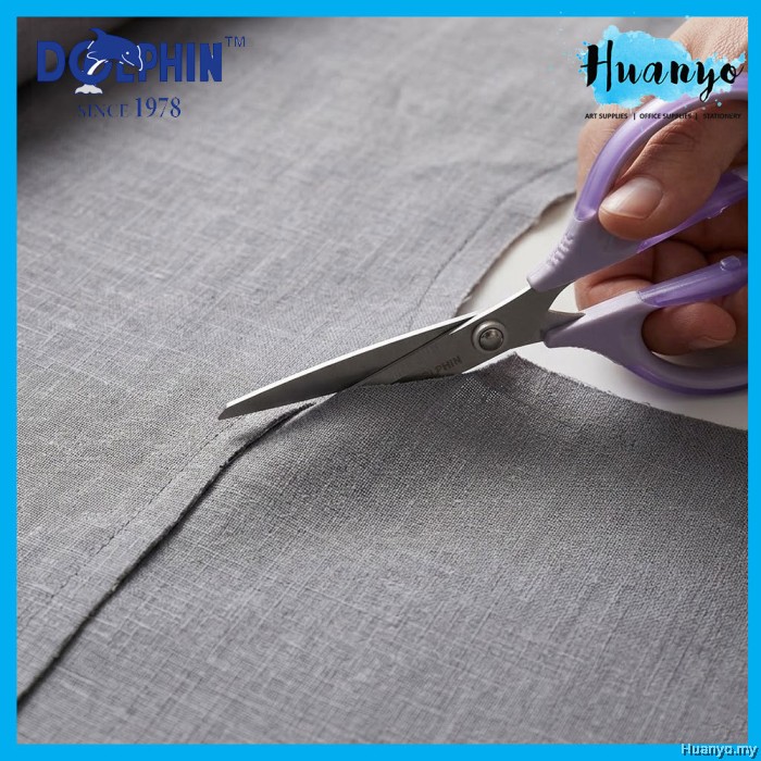 [HUANYO] Dolphin Pastel Precision Scissors Stainless Steel 175mm Craft ...