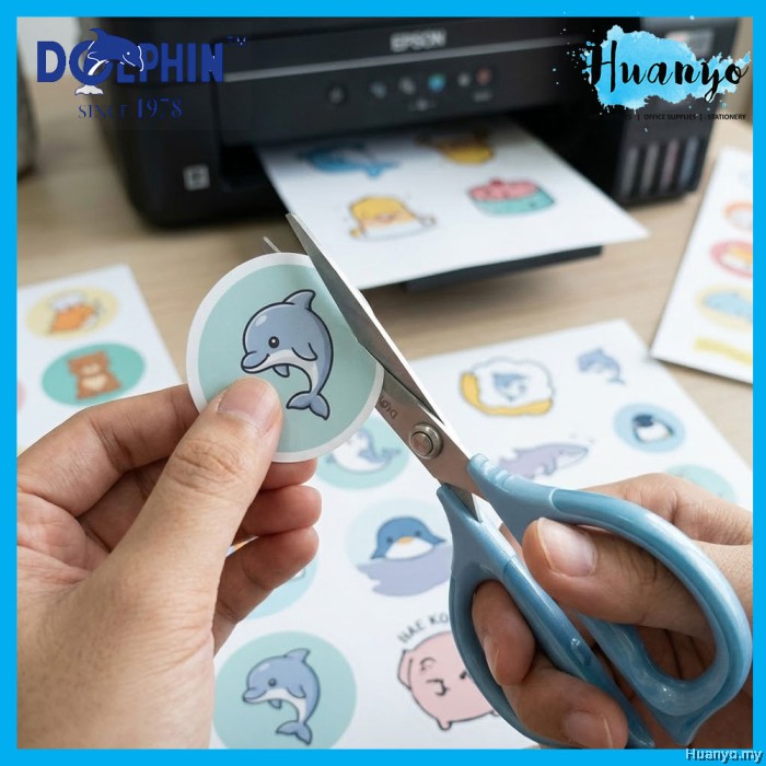 [HUANYO] Dolphin Pastel Precision Scissors Stainless Steel 175mm Craft ...