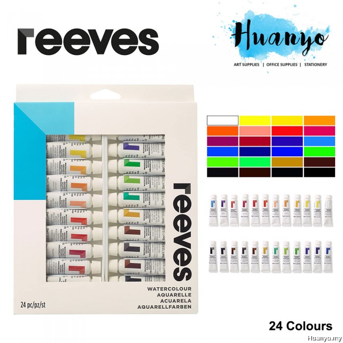 Reeves Water Colour Paint (Set of 24, 10ML Tube)