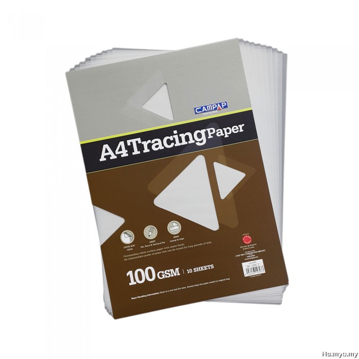 CAMPAP A4 Tracing Paper 100gsm 10 Sheet/Pack