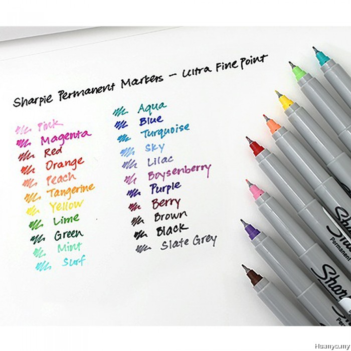 Sharpie Ultra Fine Permanent Marker 12 Colour Set