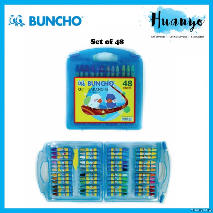 Buncho Gabang Oil Pastel Crayon Set (24/36/48/55/60 Colours)