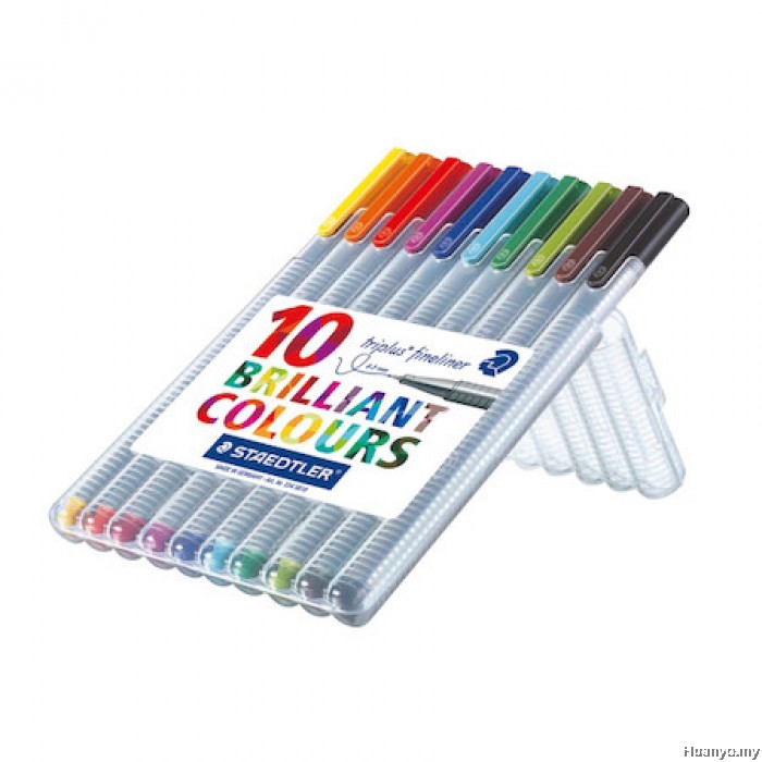 Staedtler Triplus Fineliner 0.3mm (Set of 10 Colours)