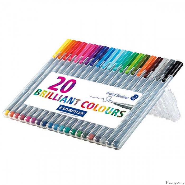 Staedtler Triplus Fineliner 0.3mm (Set of 20 Colours)