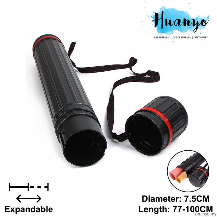 A0 Expandable Telescopic Art Blueprint Plastic Storage Drawing Tube