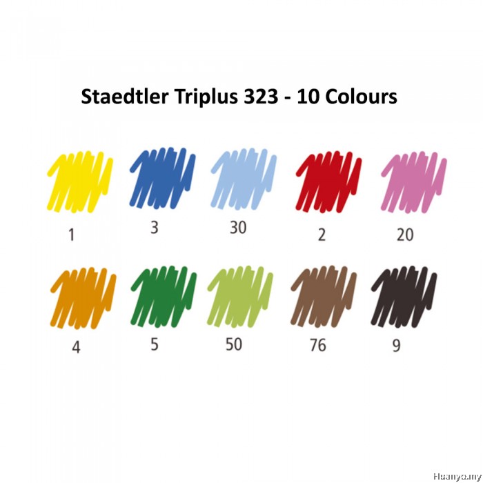 staedtler triplus colour fiber tip pens colours of 10 staedtler triplus color chart