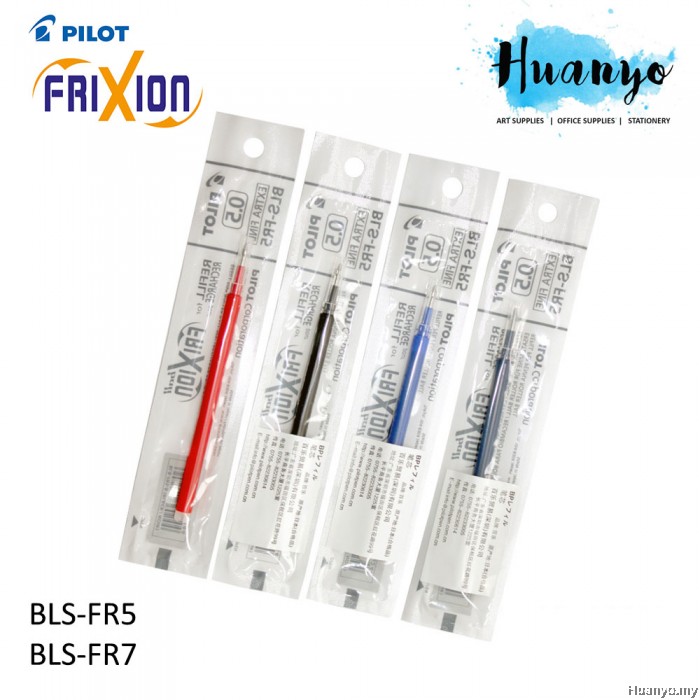 Pilot Frixion Erasable Gel Ink Pen Refill (Blue,Black,Red) (0.5MM0.7MM)