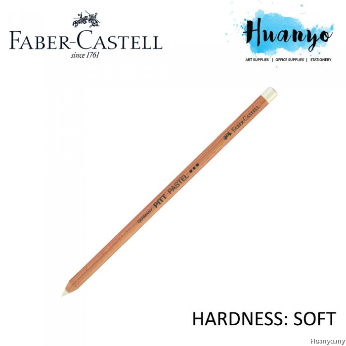 FaberCastell PITT Pastel PencilWhite (Soft) Box of 6