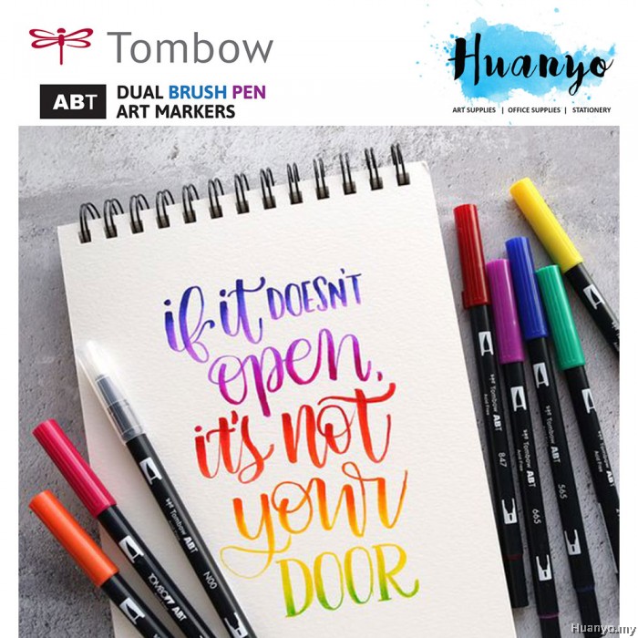 Tombow ABT-879 Fasermaler Dual Brush Pen mit zwei Spitzen, brown, 1 stück (1er Pack