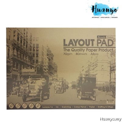 Masterprint Layout Pad A3 70gsm - 30 sheets