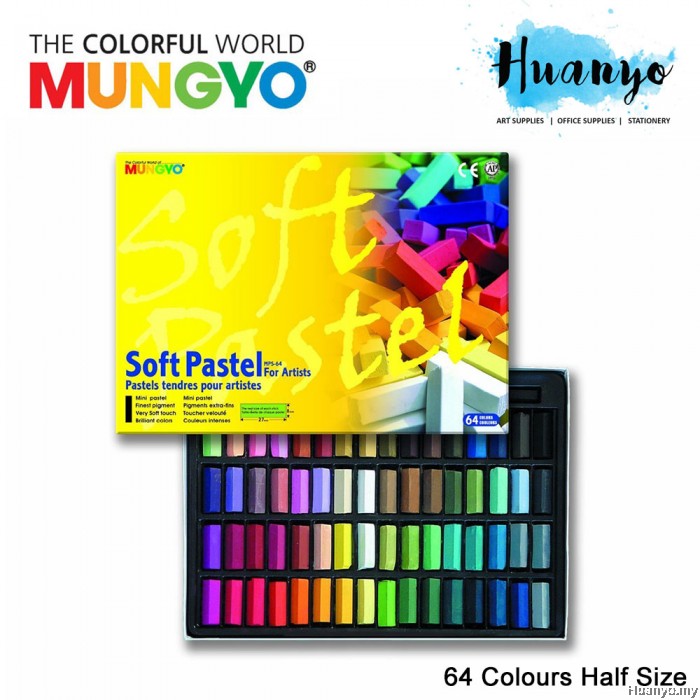 Mungyo Pastelli Morbidi 64 Colori – Set Gesso Quadrato Per Arte E Disegno Made In Korea - Foto 2