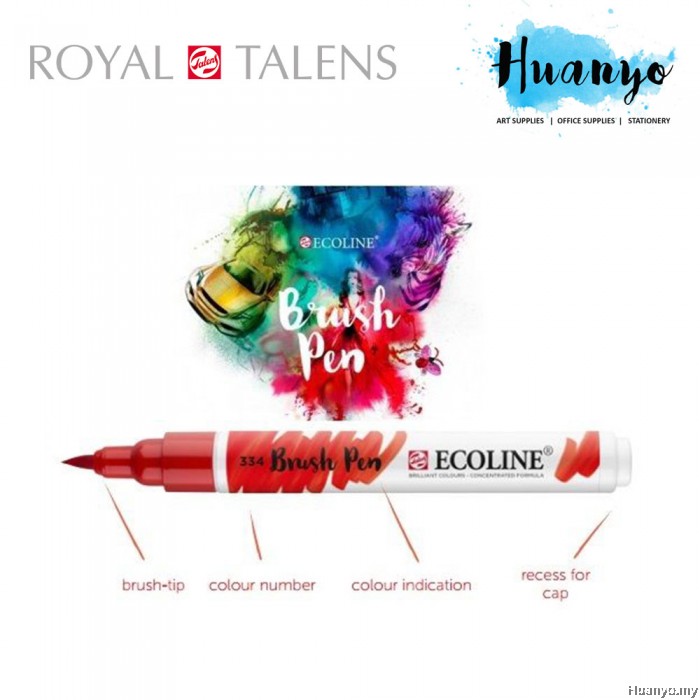 Royal Talens Ecoline Liquid Watercolour Brush Pen (Set of 30 Colours)