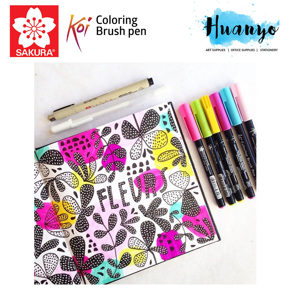 Sakura Koi Coloring Brush Pen (Available in 48 Colours) List 1/3