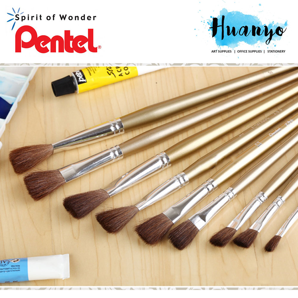 Pentel Brush Pony Hair ZBS2 Flat