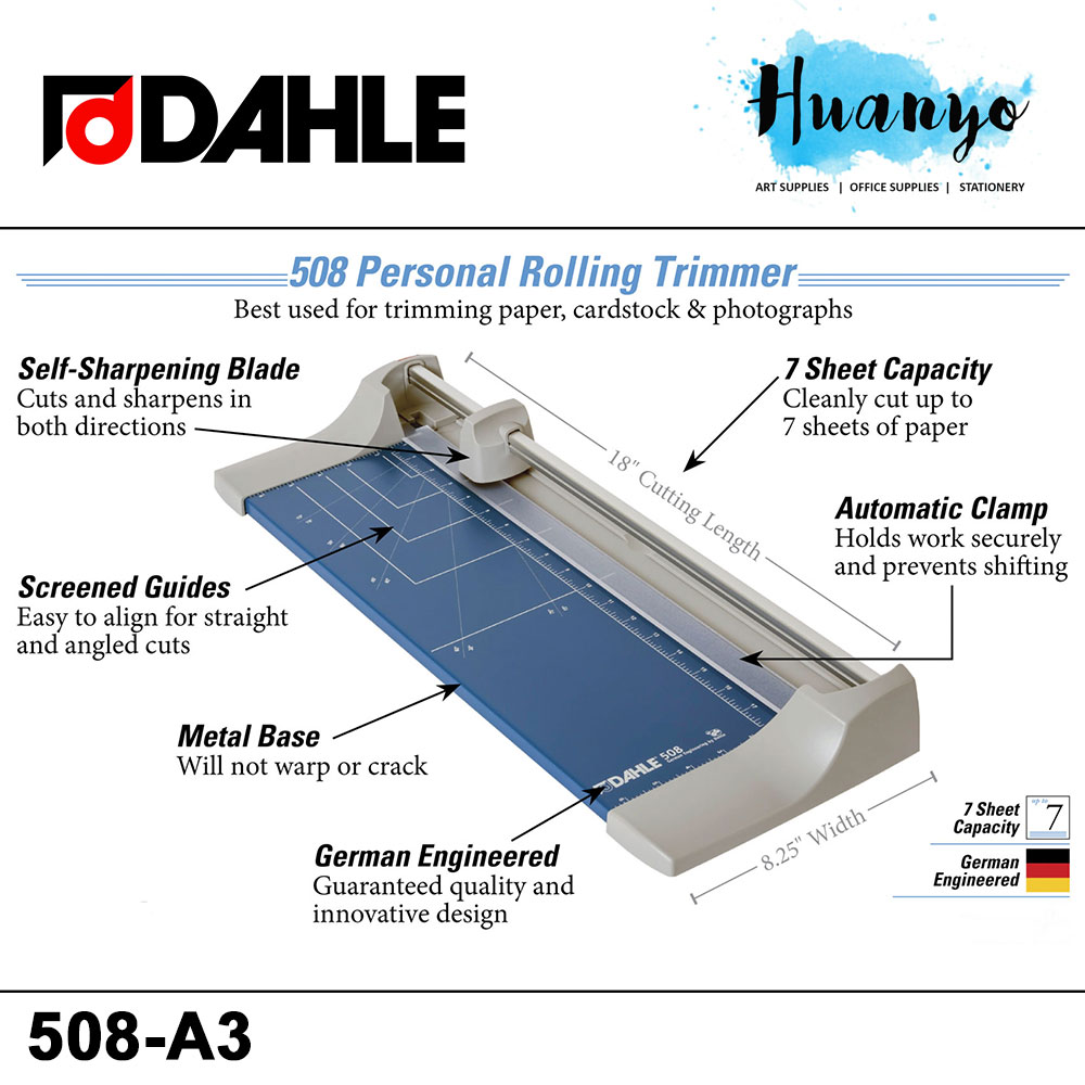 Dahle 508 Personal Rolling Trimmers Cutter (A3 - 460MM)