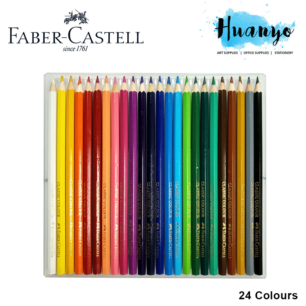 Faber-Castell Classic Colour Pencils 24L (Wonderbox Slim)