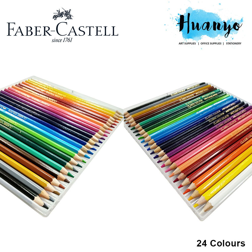 Faber-Castell Classic Colour Pencils 24L (Wonderbox Slim)
