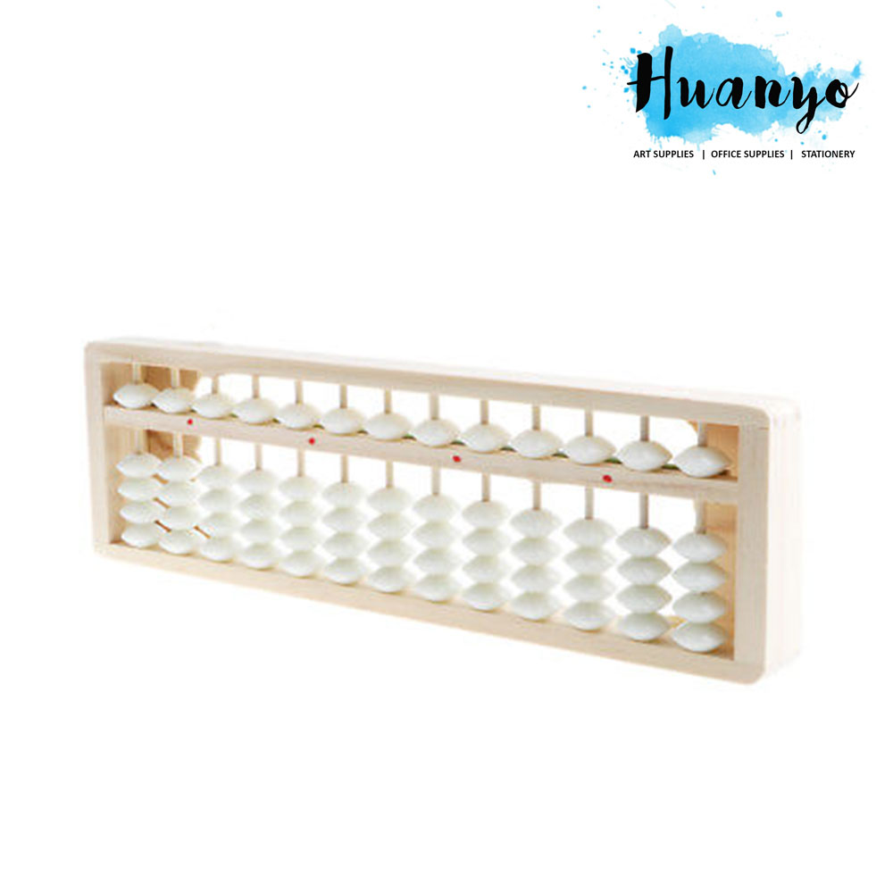 Classic Ancient Student Calculator Wooden Frame Abacus 13 Rolls