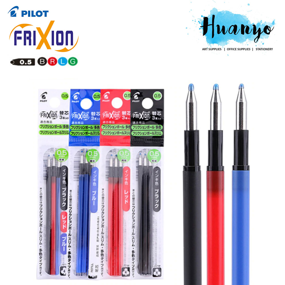Pilot Frixion Ball Erasable Multi 4 in 1 / 3 in 1 Color Gel Pen (Refill, 0.5MM)
