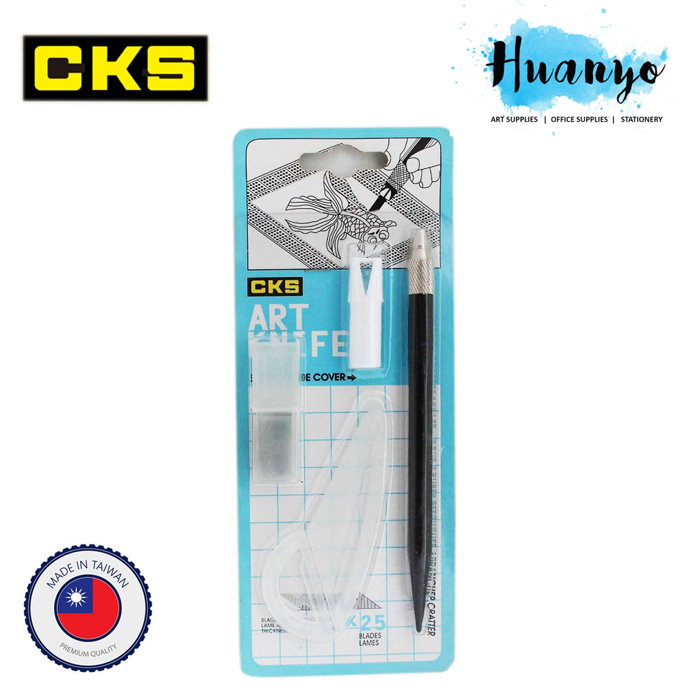 CKS Art Pen Knife for Craft with 25 Blades Lames