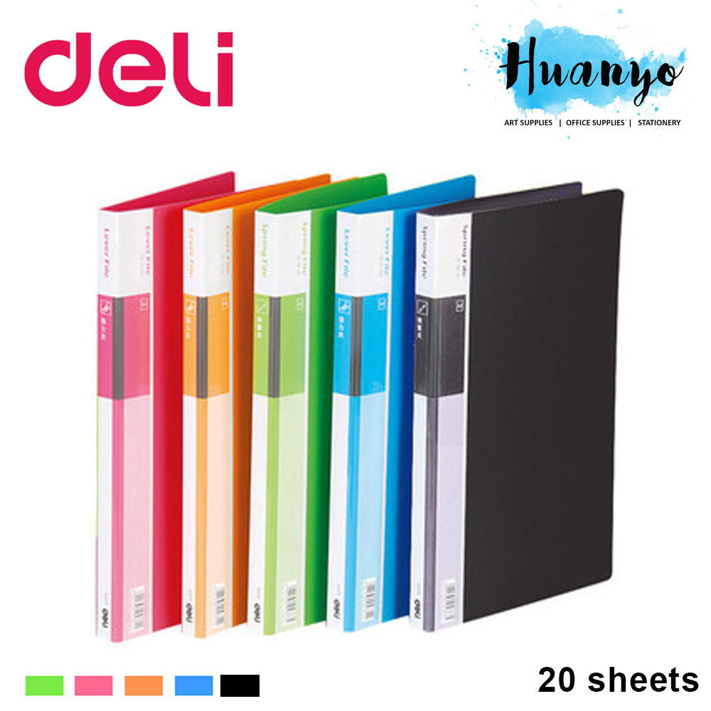 Deli PP Cover Clear Folder Display Book A4 20 sheets