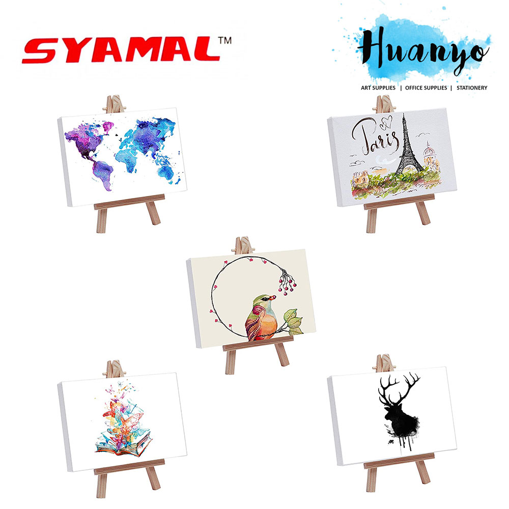 Syamal Mini Art Canvas with Easel (6 x 8 cm , 8 x 10cm , 5 x 7 cm, 10 x 15 cm) [Per Pcs]