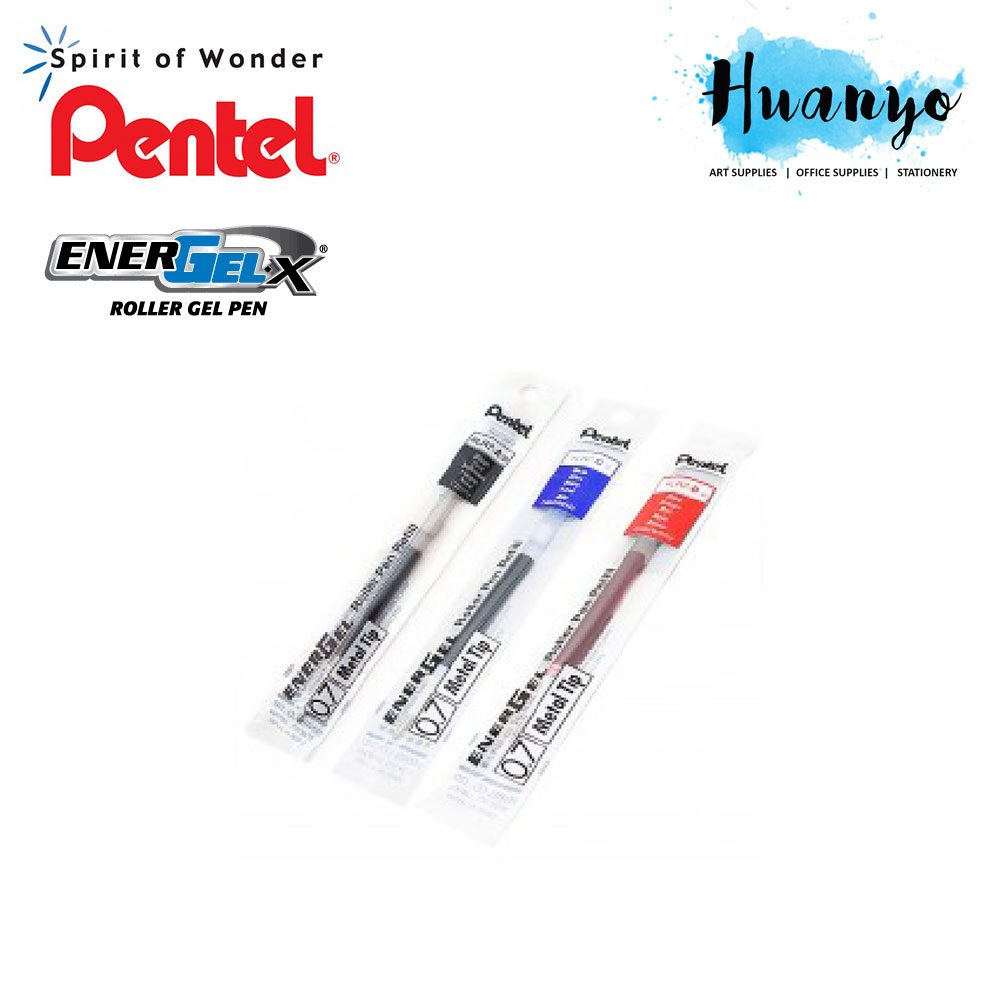 Pentel EnerGel Roller Pen Refill 0.5MM 0.7mm LR7A LR5A (Blue/ Black/ Red)