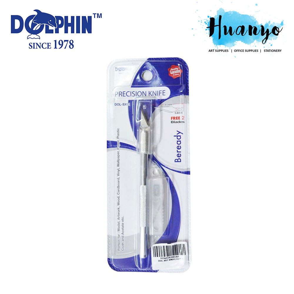 Dolphin Precision Metal Art Pen Knife for Craft DOLSX01 (Free 2 Blades)