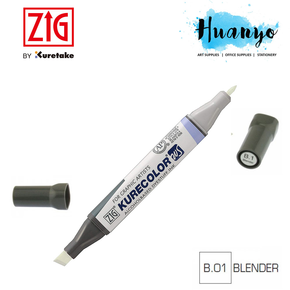 Zig Kurecolor KC-3000 Twin WS Colourless Blender Marker No.B1