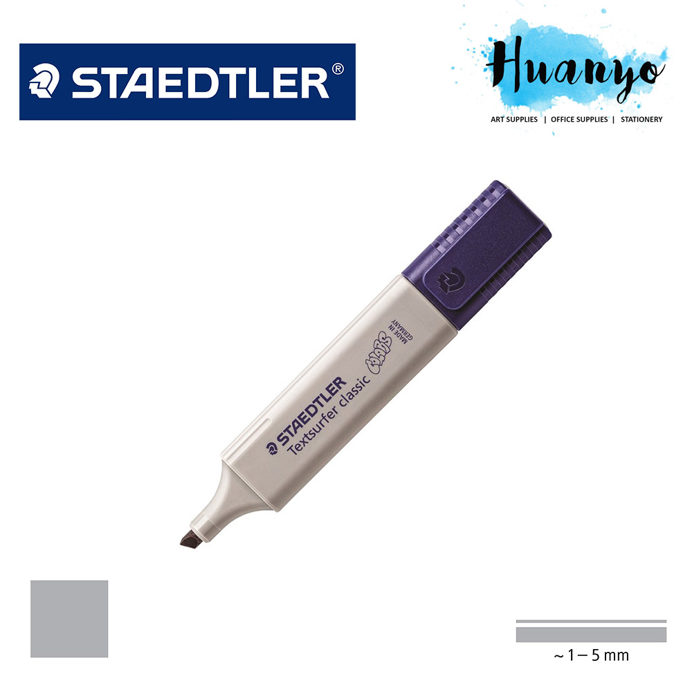 Staedtler Textsurfer Classic Vintage Highlighter (Black Hidelighter /Grey)