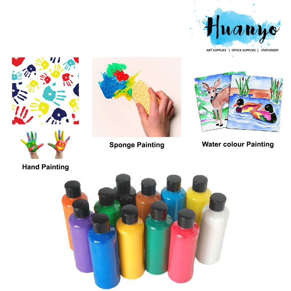 Five Star Non Toxic Tempera Paste Paint Instant Water Colour 400ML (Hand Paint /Tempera Pouring)