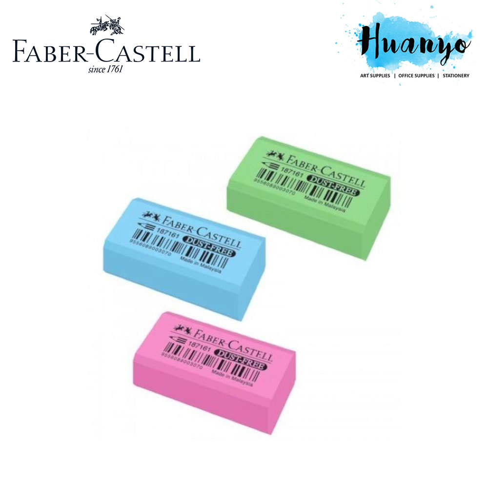 FaberCastell Pastel Colour Dust Free Eraser Value Pack (Set of 3)