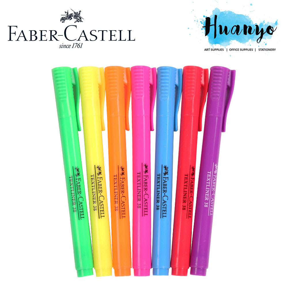 Faber-Castell Textliner Super Flouresent Colour Highlighter (Set of 7)