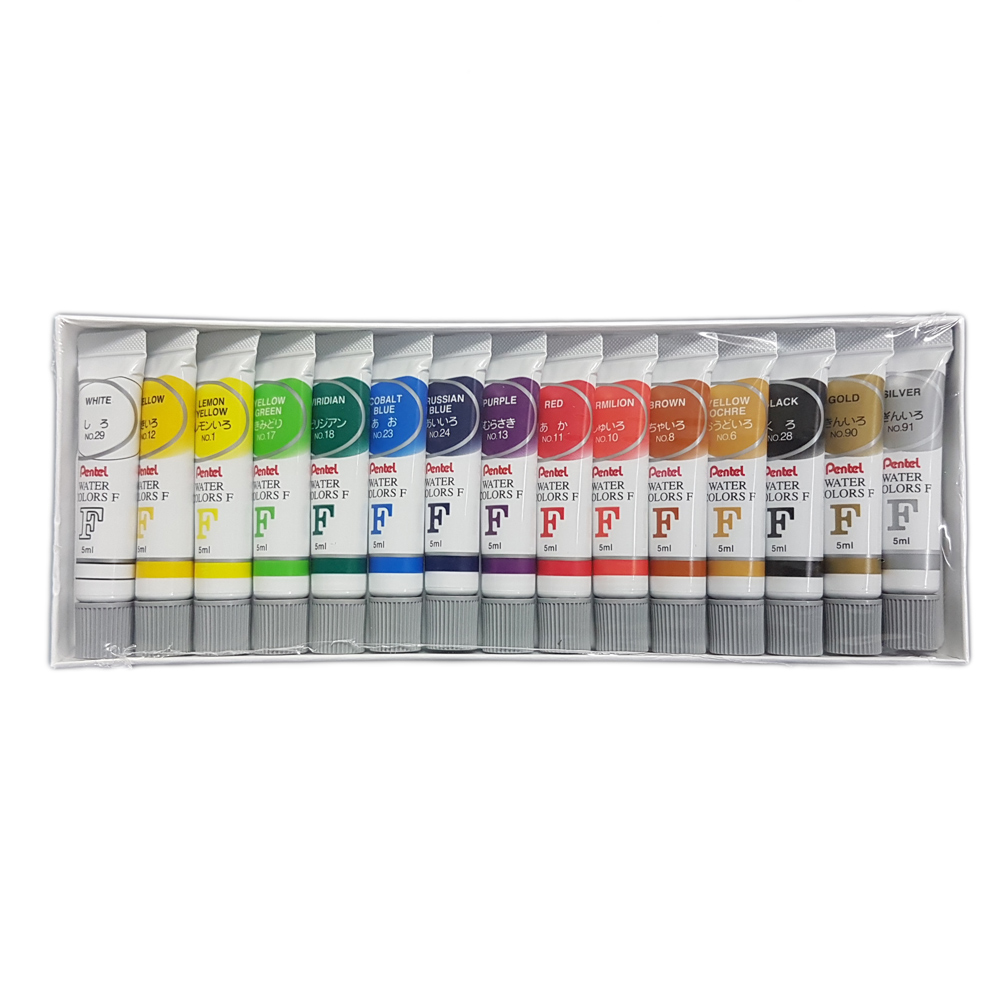 Pentel Arts Water Colour 15 Colours Set