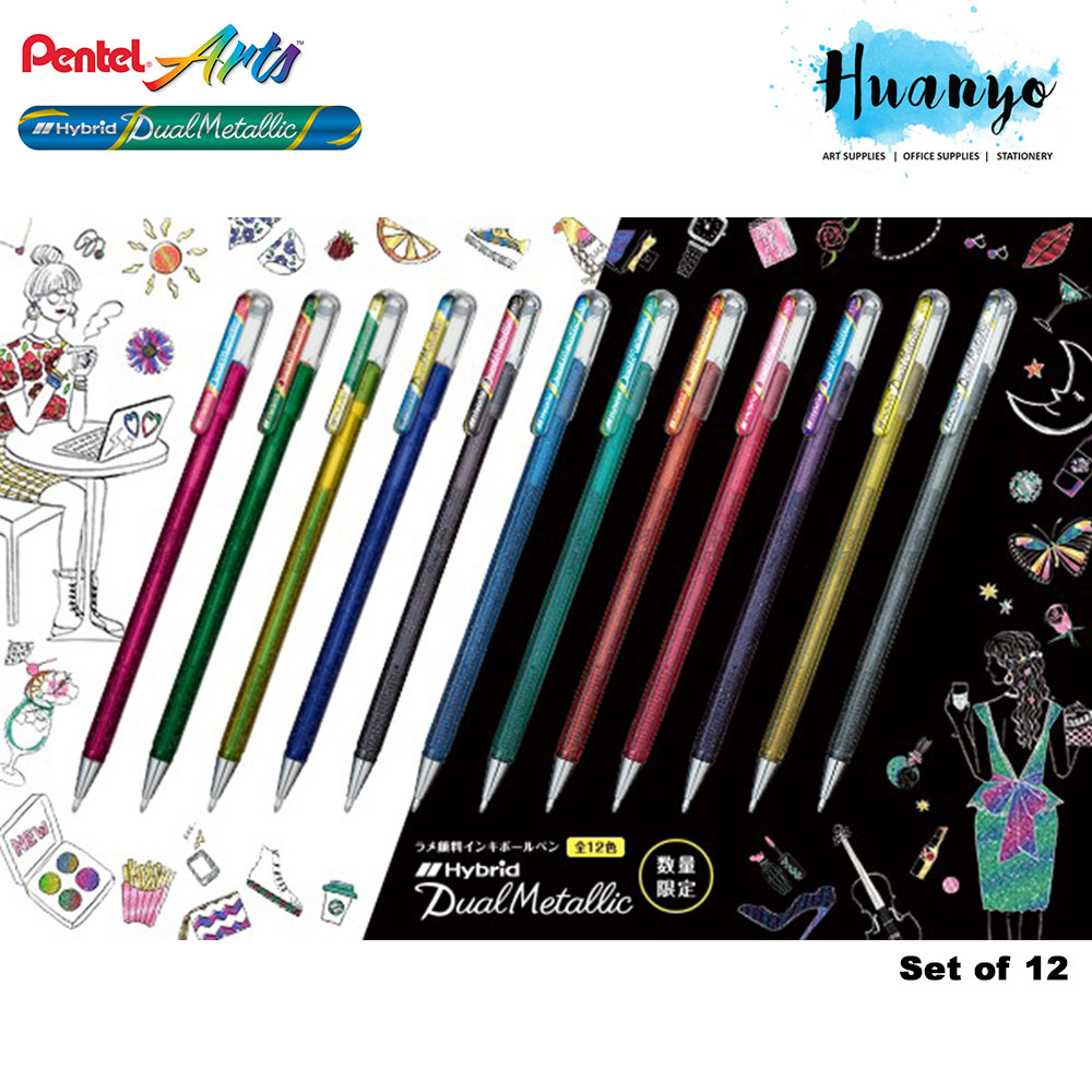 Pentel dual metallic pens clearance