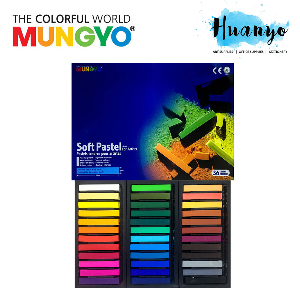 Mungyo Soft Pastel 36 Colours Set (Full Length 66MM)