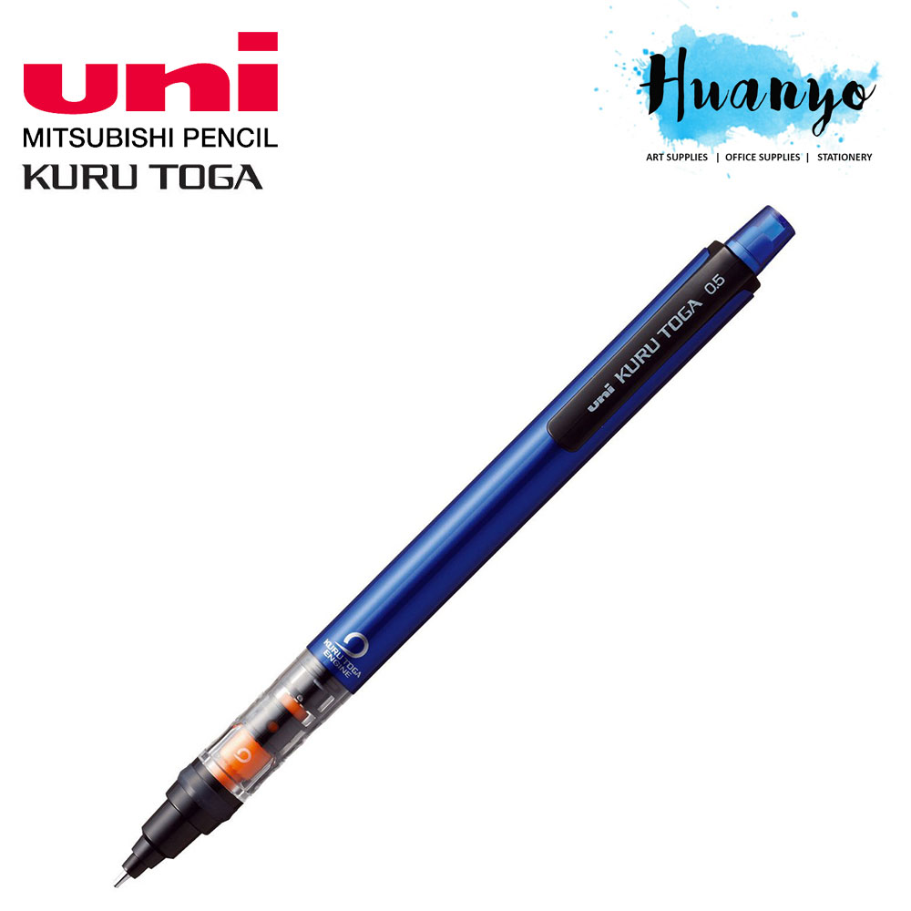 UNI Kuru Toga Automatic Lead Rotation Sharpening Clear Barrel Mechanical Pencil M5-450 (0.5 / 0.7MM)
