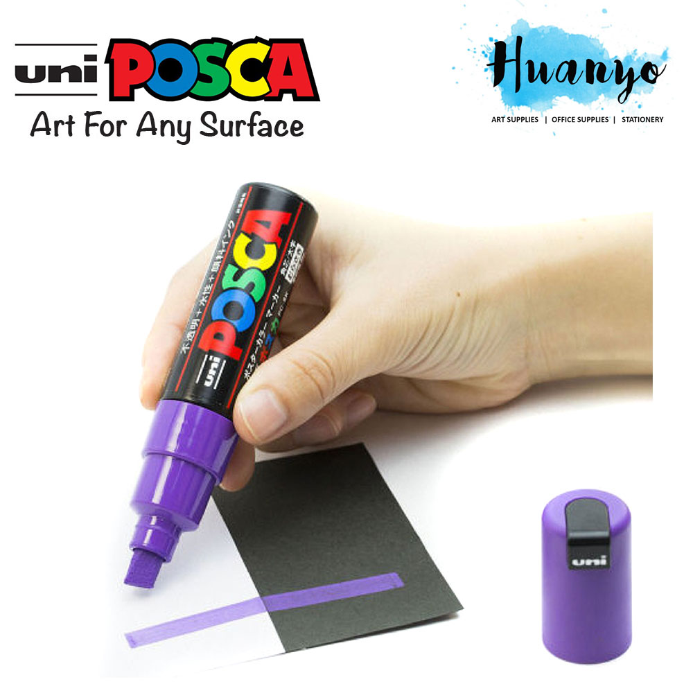 Uni Posca Water-Based Colour Paint Marker PC-8K Bullet Chisel BroadTip (8.0MM)