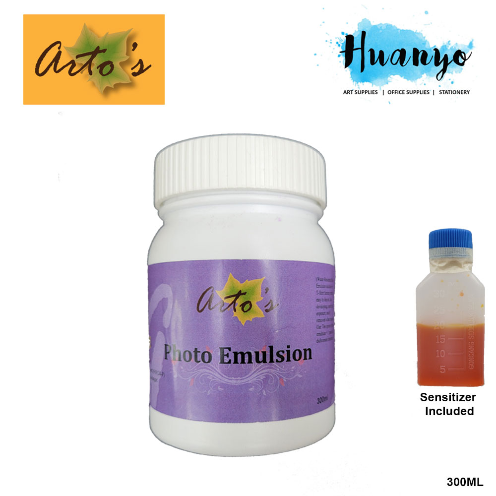 Arto's Photo Emulsion with Sensitizer For Textile Silk Screen Printing