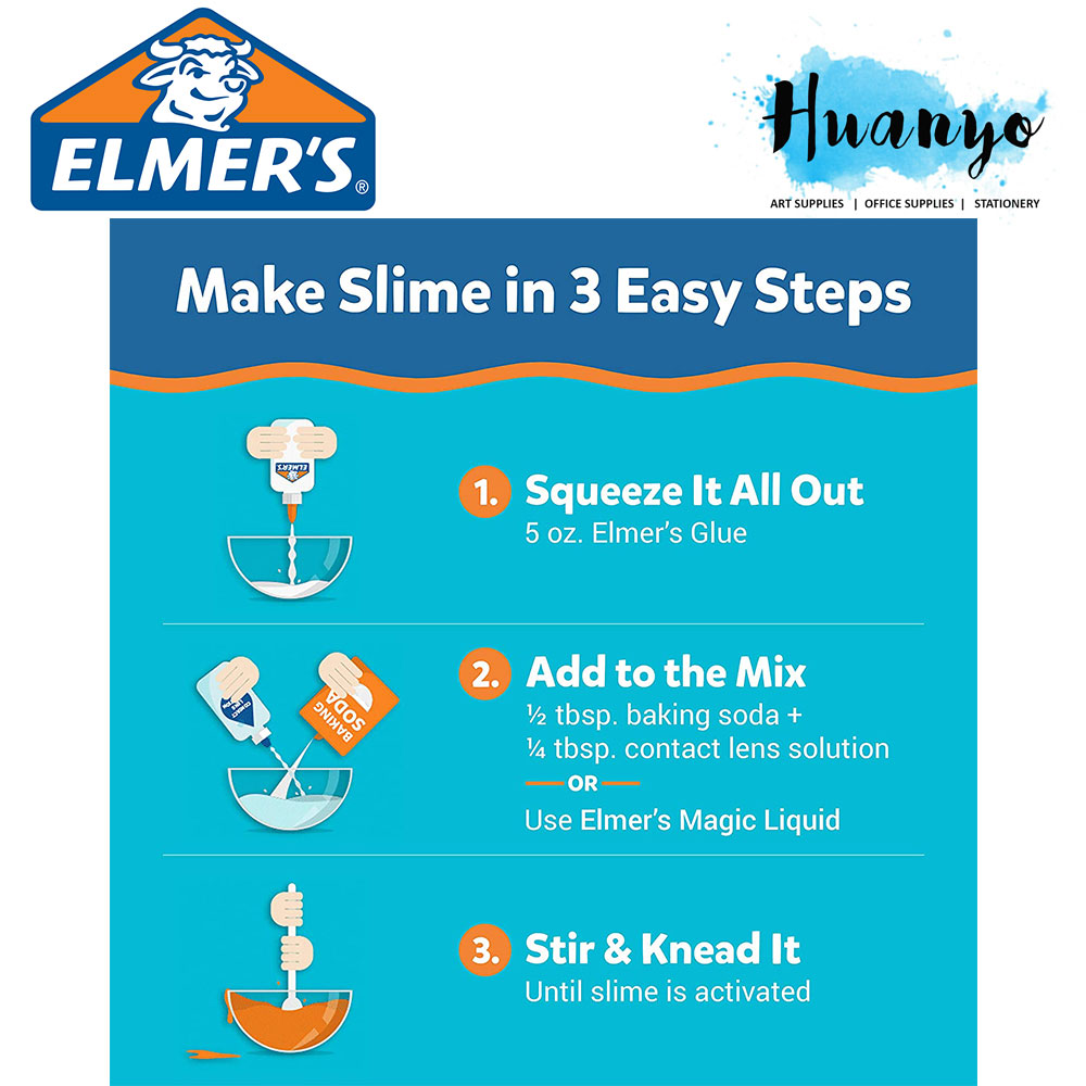 Elmer's Non Toxic Washable Glow in the Dark Glue (Best for Slime) [147ML / 5OZ]