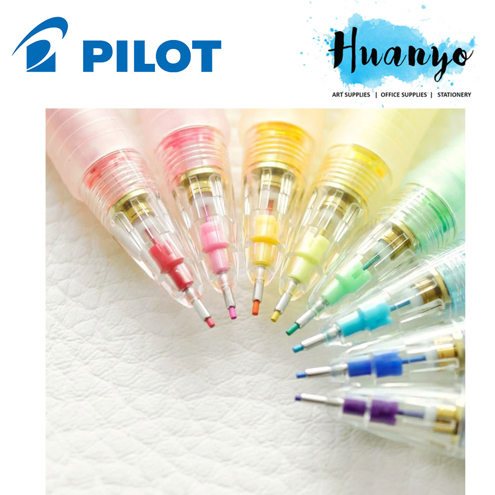 Pilot Color Eno Erasable Mechanical Pencils 0.7MM (Set of 8, Free 2 pcs Colour Leads)