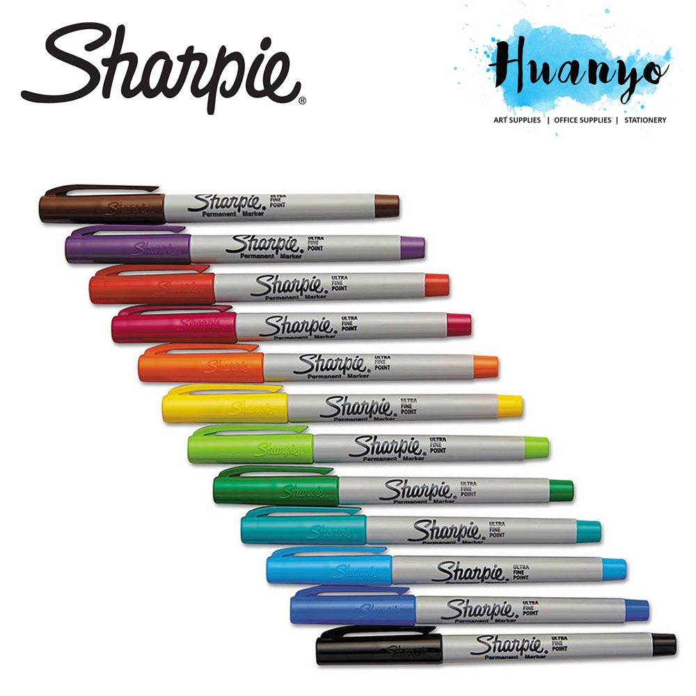 Sharpie Permanent Colour Marker Pen (Ultra Fine Tip, 0.3MM, Per PCS)