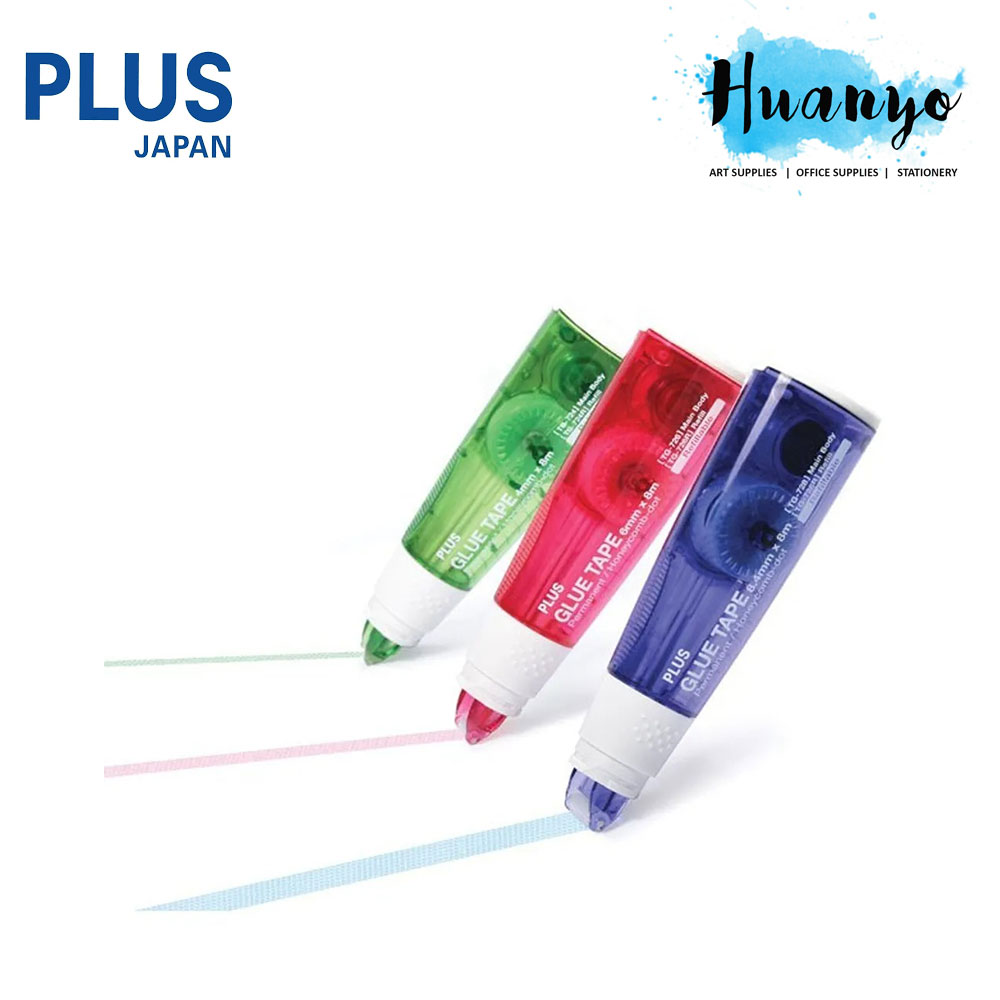 PLUS Norino Honeycomb Dot Glue Roller Tape (6 Meter Length , 6.0MM / 8.4MM Width, Refillable) [Free Whiper MR Correction Tape]