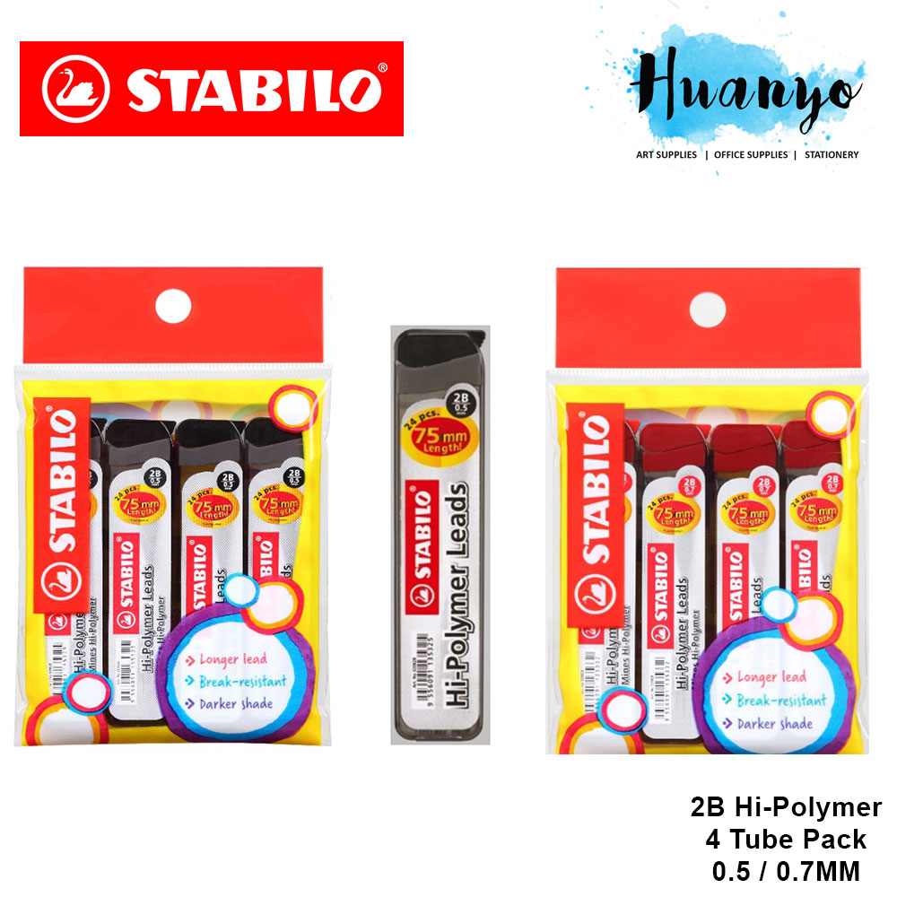 STABILO Hi Polymer Mechanical Pencil Lead Refill Promo Value Pack Set