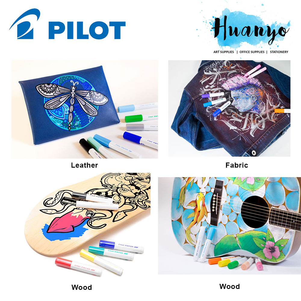 Pilot Pintor Water Based Paint Marker Pen Fine 1.0MM / Extra Fine 0.7MM (Pastel & Metallic Colour) [Metal, Plastic,Fabric,Wood,Paper] (Per PCS, Similar to Posca)